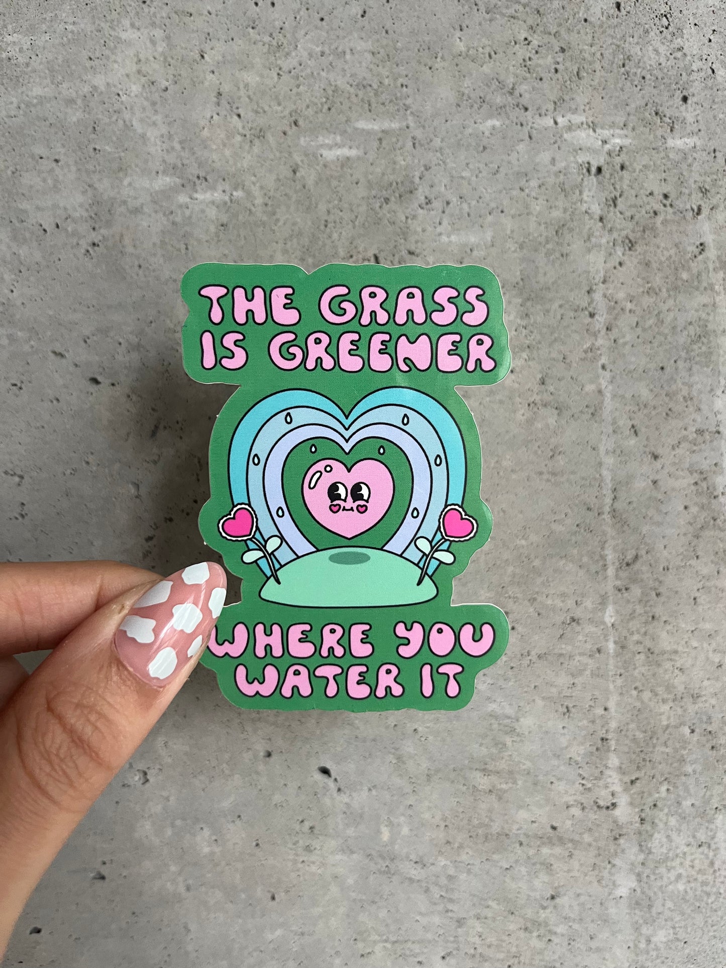 Grass is Greener Sticker