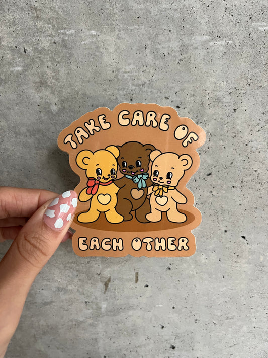 Take Care of Each Other Sticker