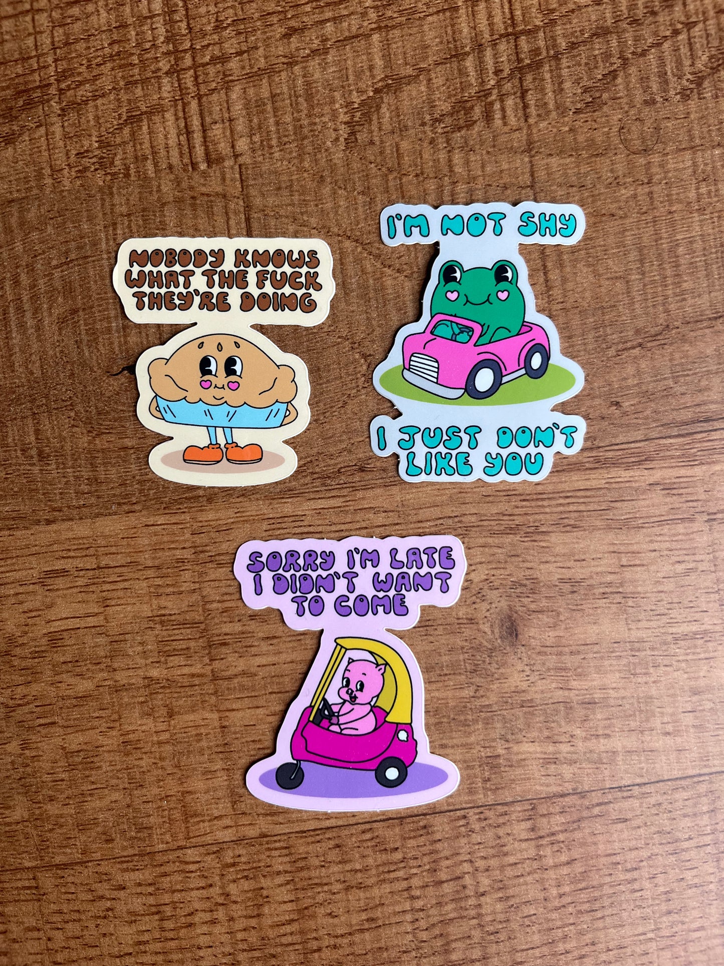 Piggy Pie Frog Sticker Pack