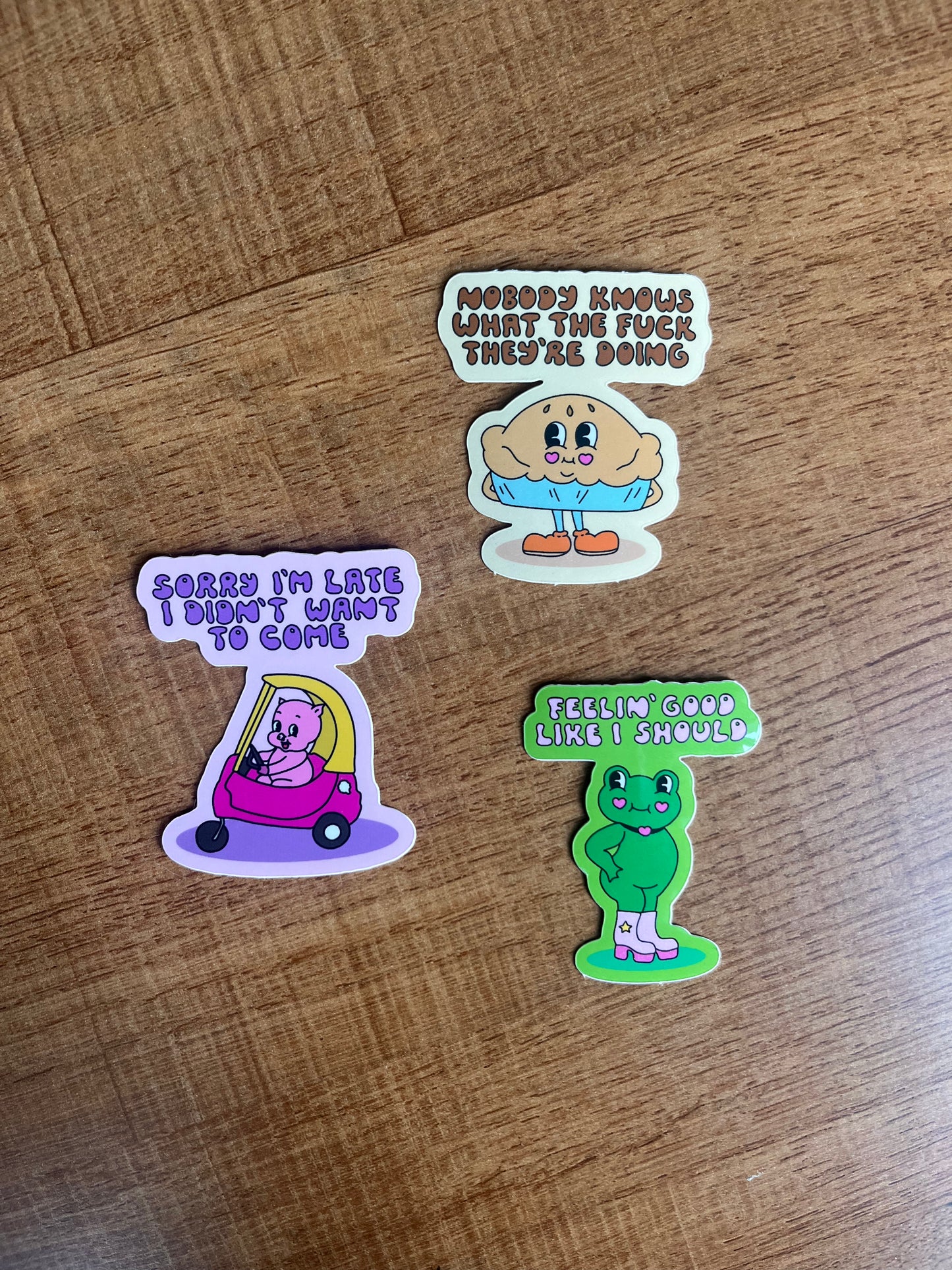 Piggy Pie Frog Sticker Pack