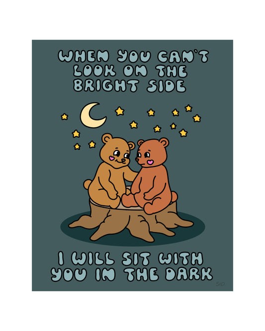 Sit in the Dark Print