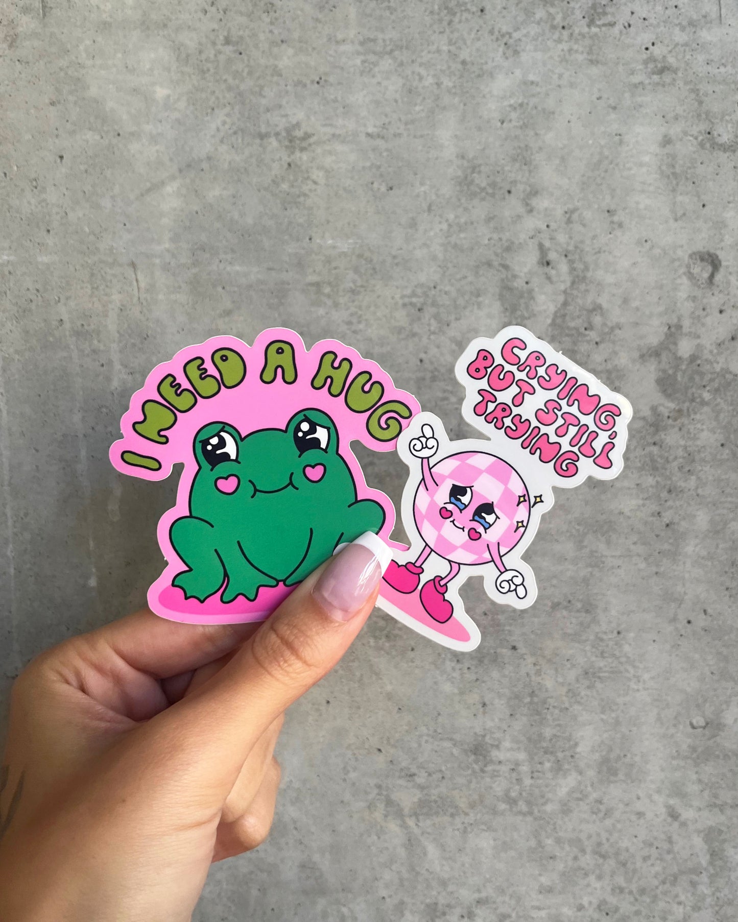 Disco Frog Sticker Duo