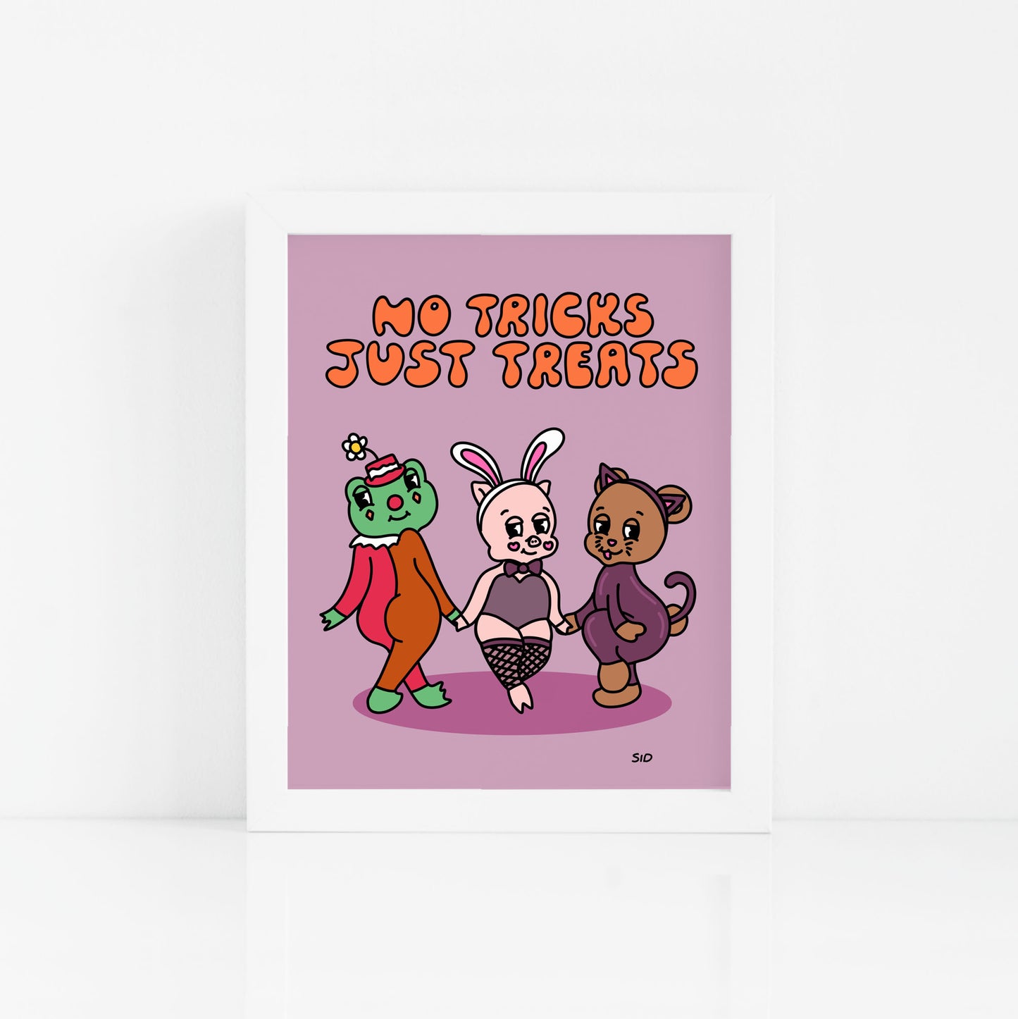 No Tricks Just Treats Print