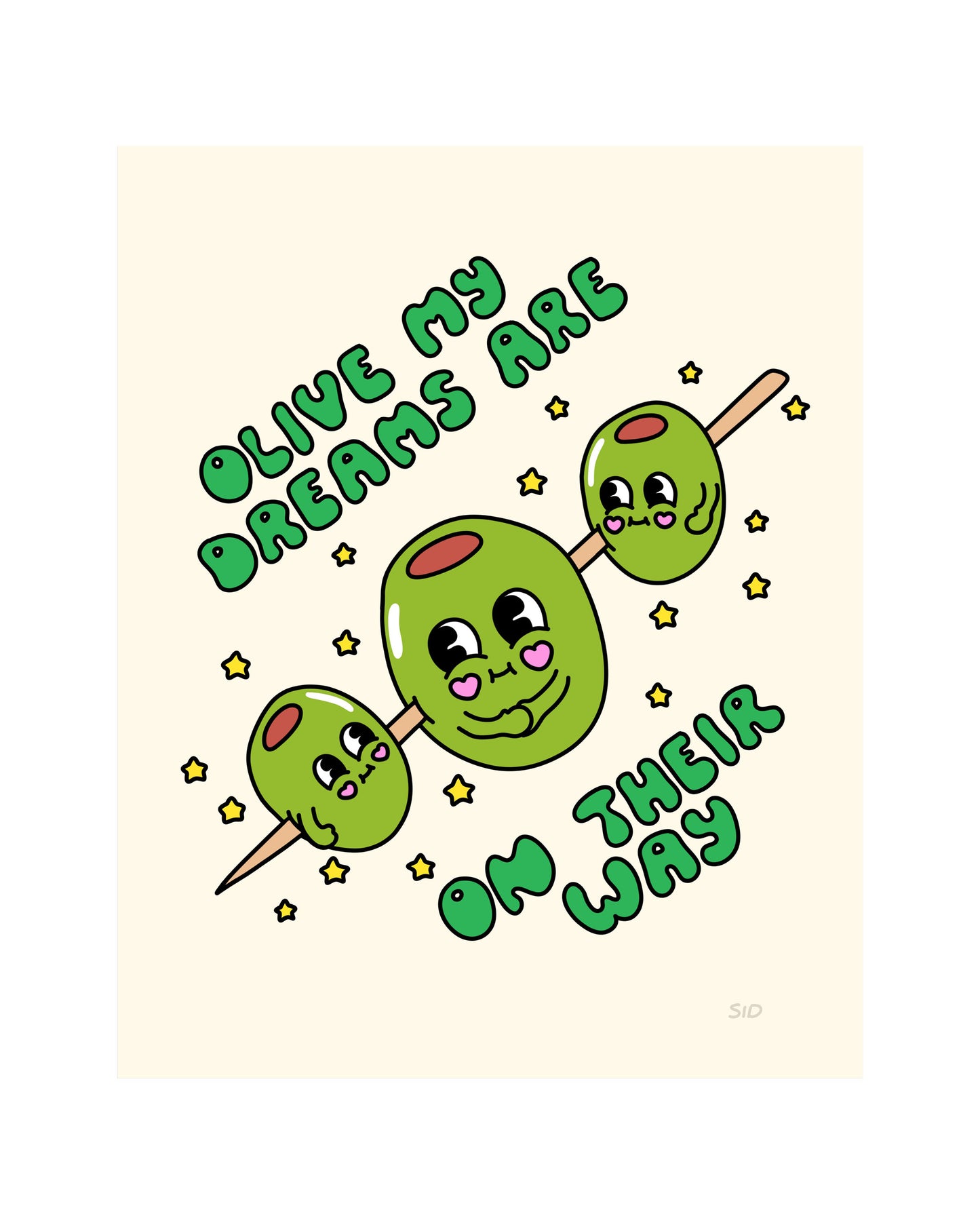 Olive My Dreams Print