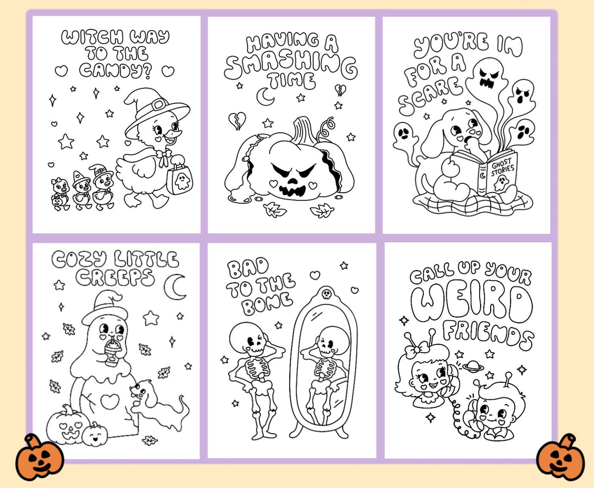 Spooky Coloring Book - Digital