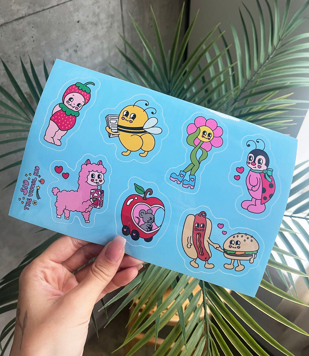 Cartoon Sticker Sheet
