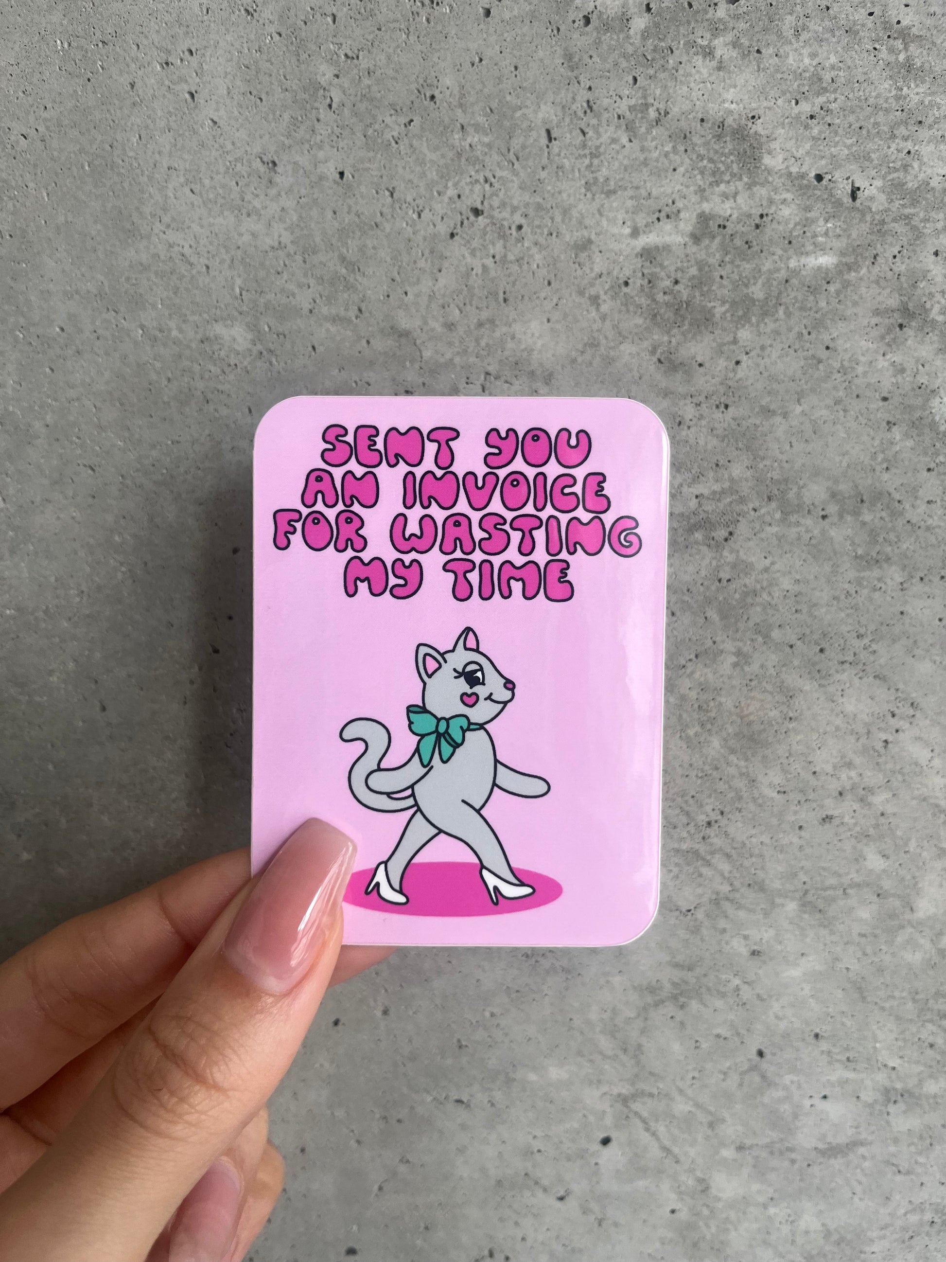 Sent You An Invoice Sticker – Sid The Visual Kid