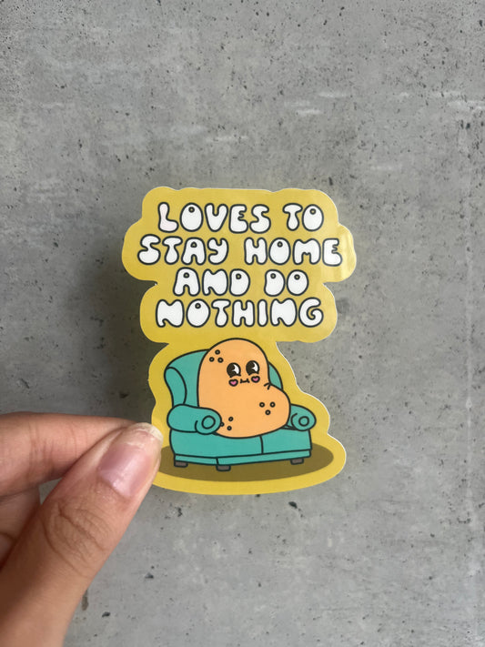 Couch Potato Sticker