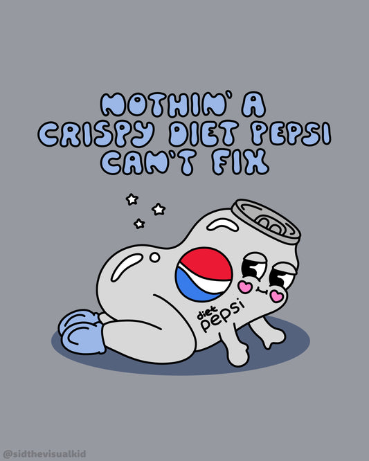 Crispy Diet Pepsi Print