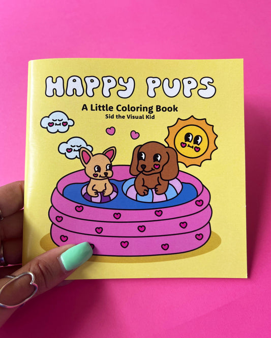 Happy Pups Coloring Book