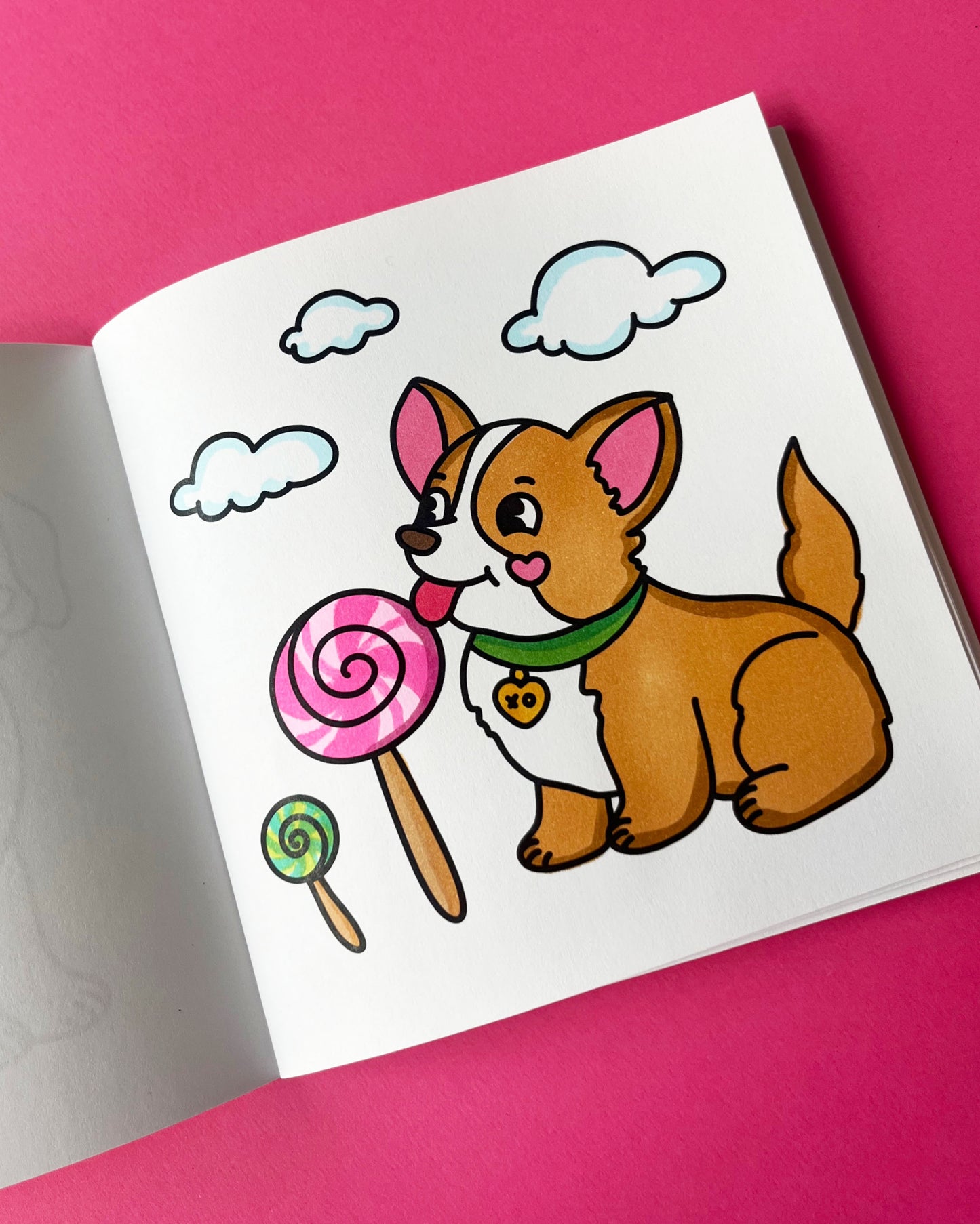 Happy Pups Coloring Book