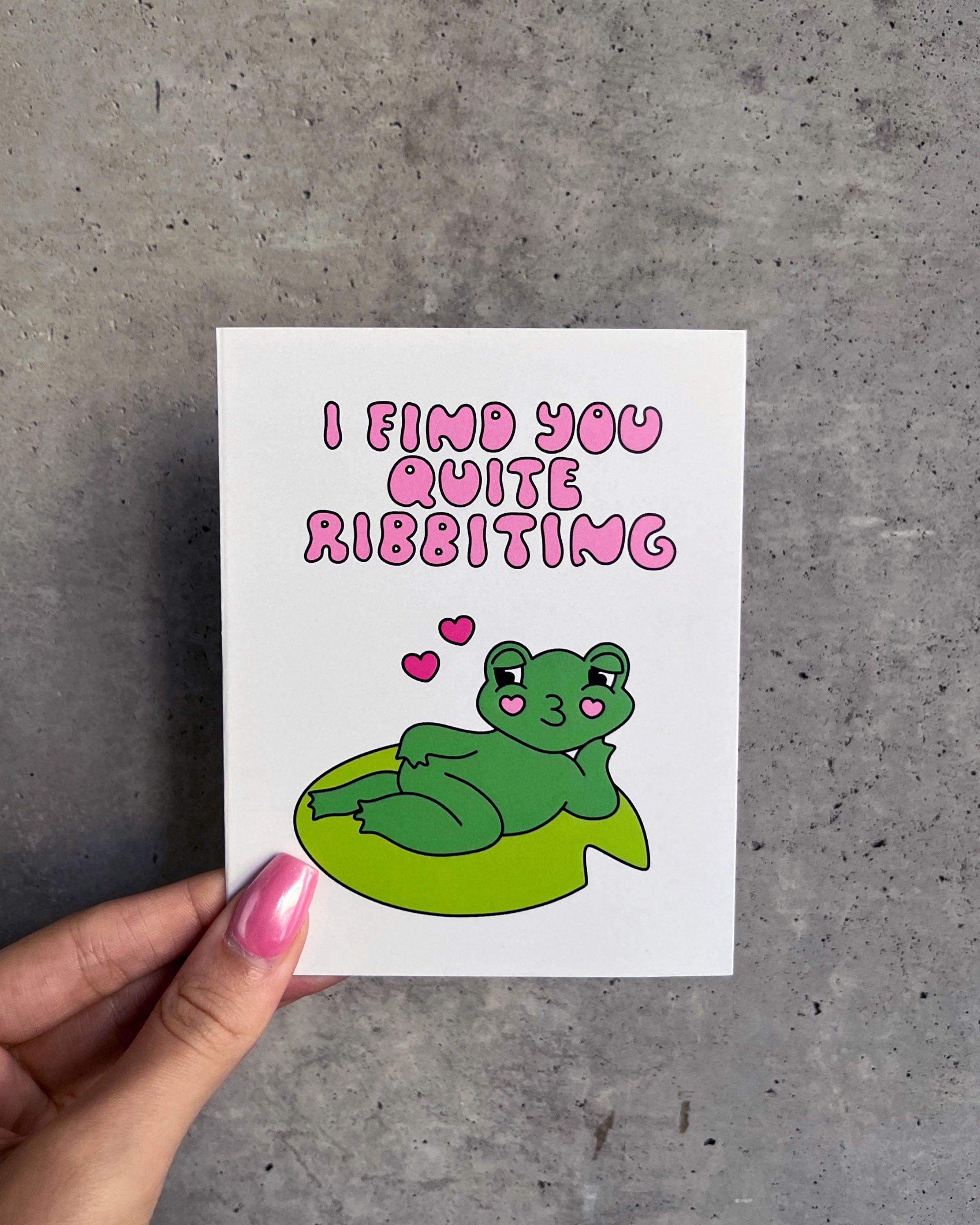 Quite Ribbiting Card – Sid The Visual Kid