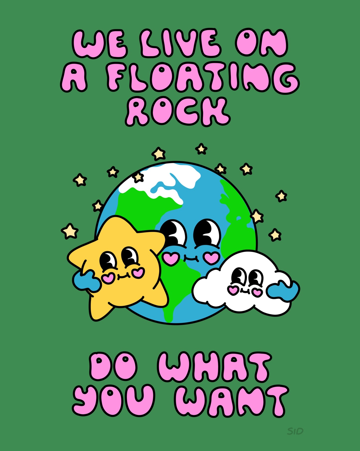 Floating Rock Print