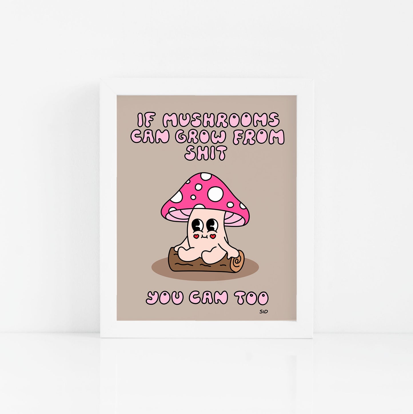 You Can Too Mushroom Print