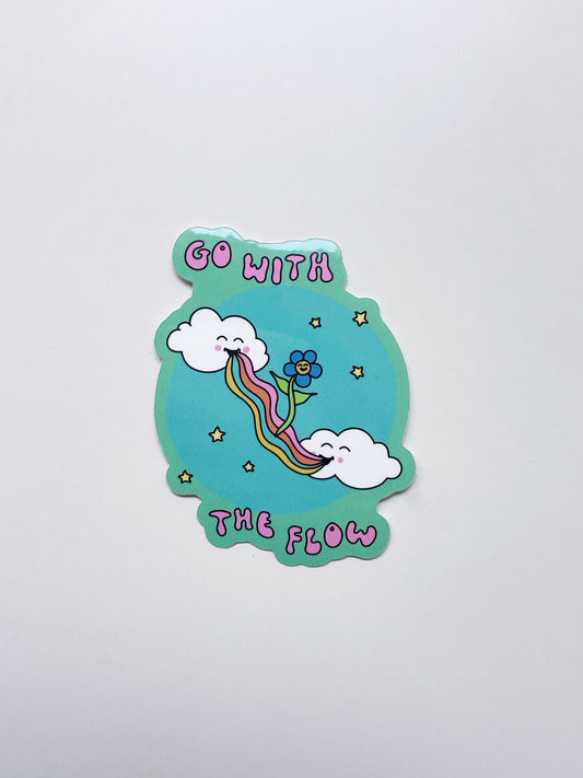 Go With The Flow Sticker